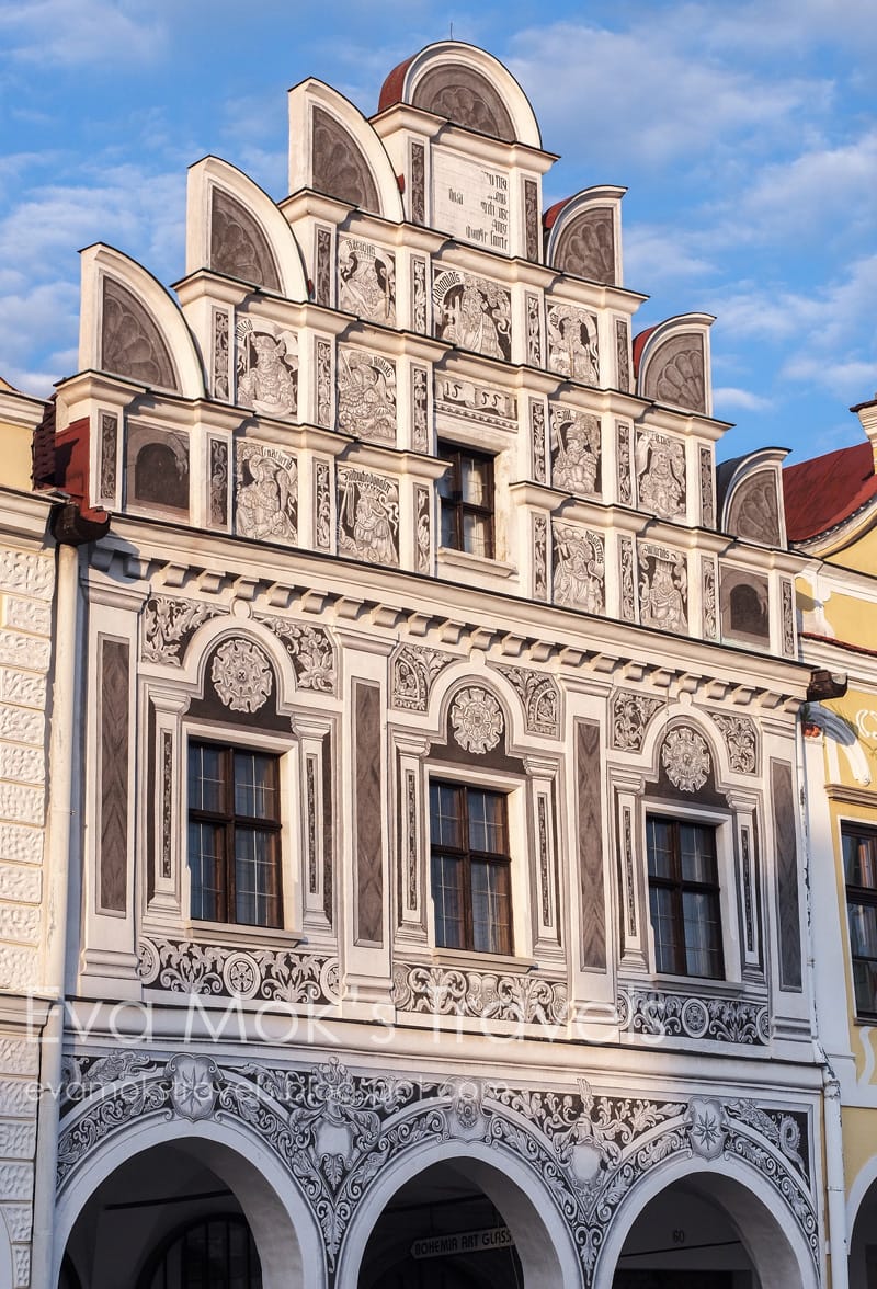 House #61 on the square of Telč