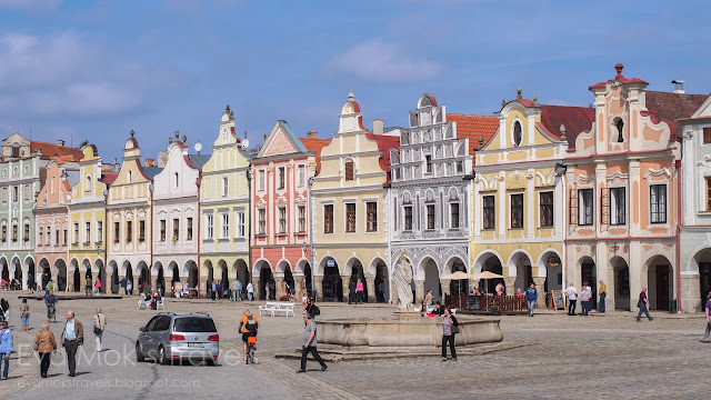 Houses on the square of Telč