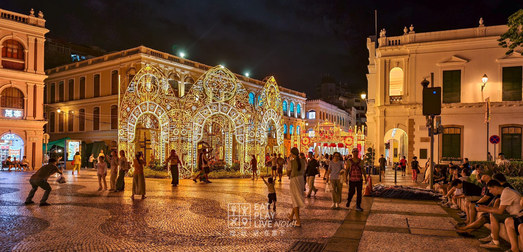 澳門噴水池中秋國慶燈飾